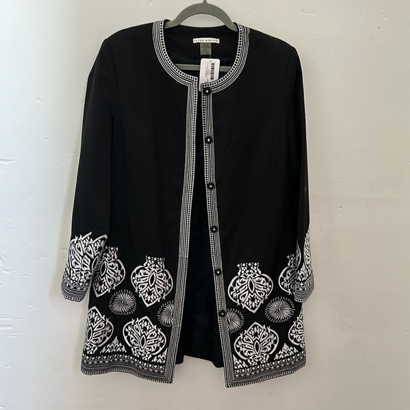Peter Nygard Jackets & Blazers - Peter Nygard Embroidered Coat
